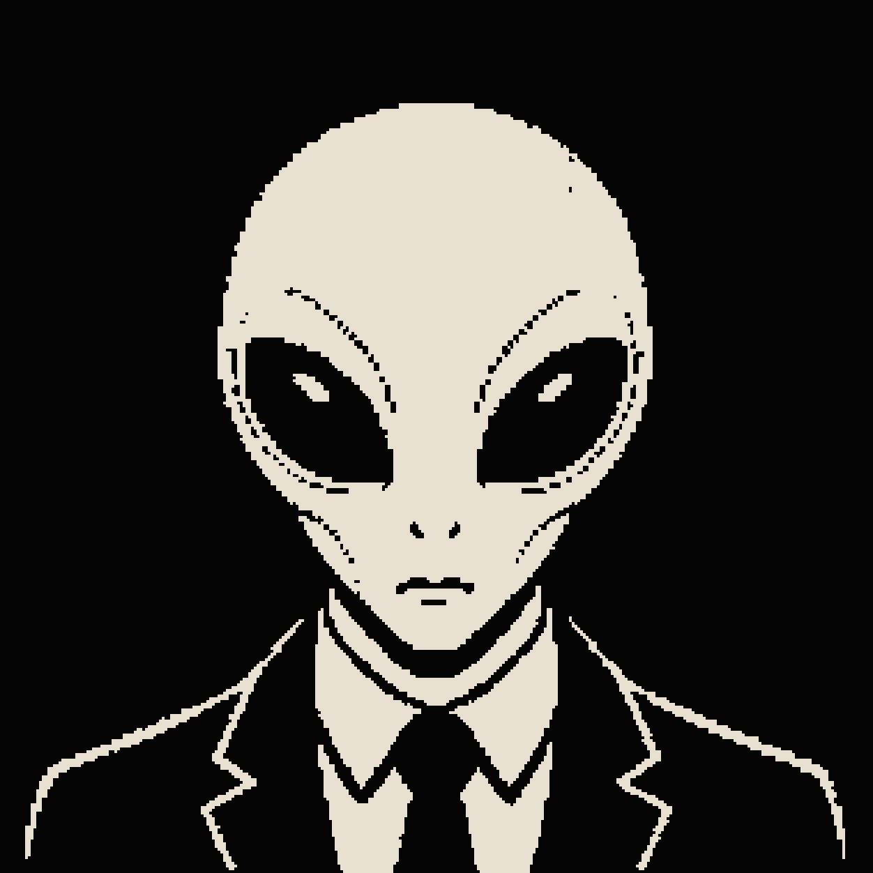Wall Street Trader alien portrait